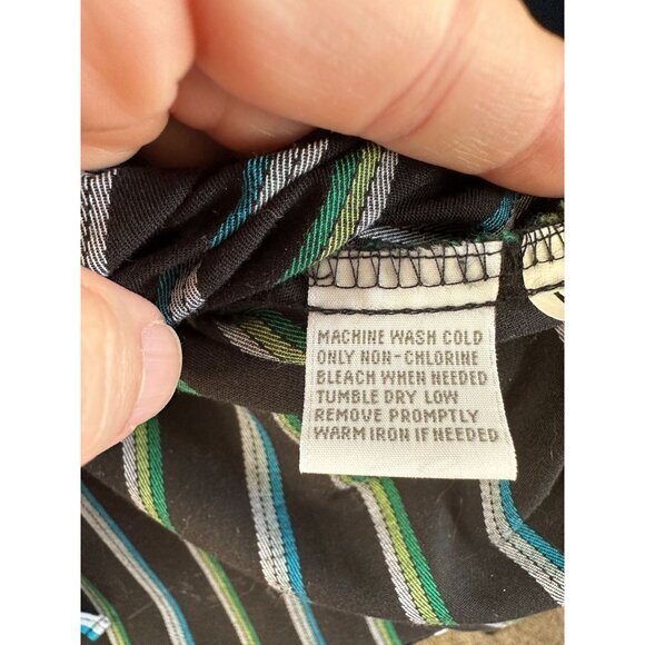 Foxcroft womens Black Blouse 16 long sleeve button up cotton collared shaped fit - Picture 6 of 6